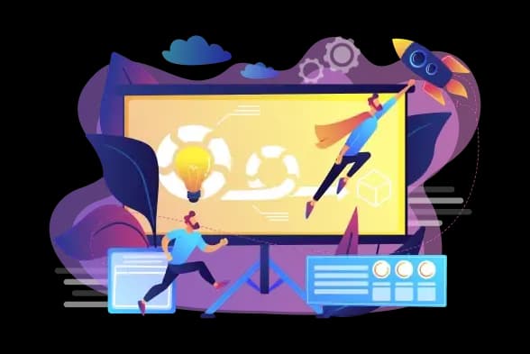 Team working on a project