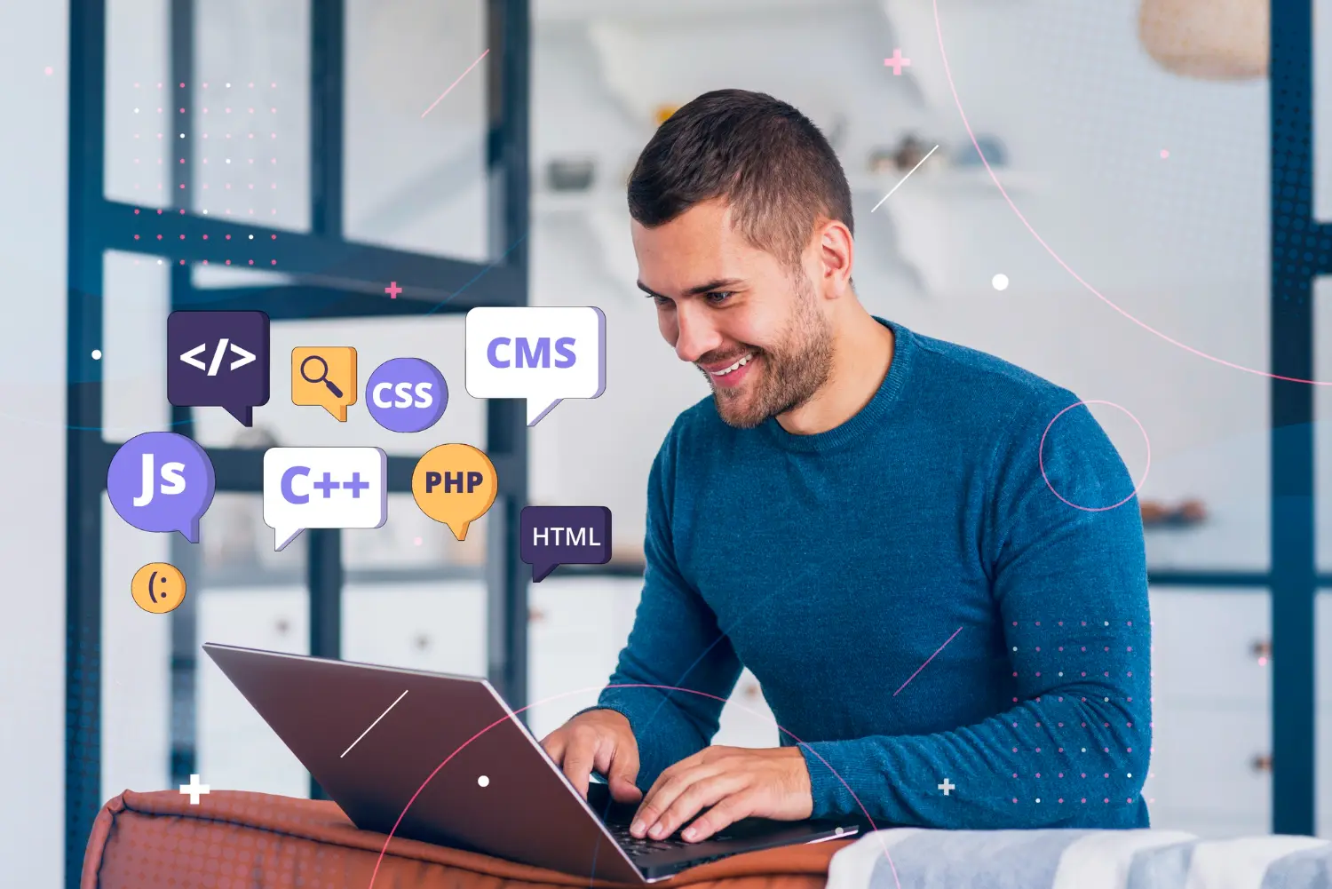 MVP development process from idea to launch showing wireframes, design, coding and deployment stages