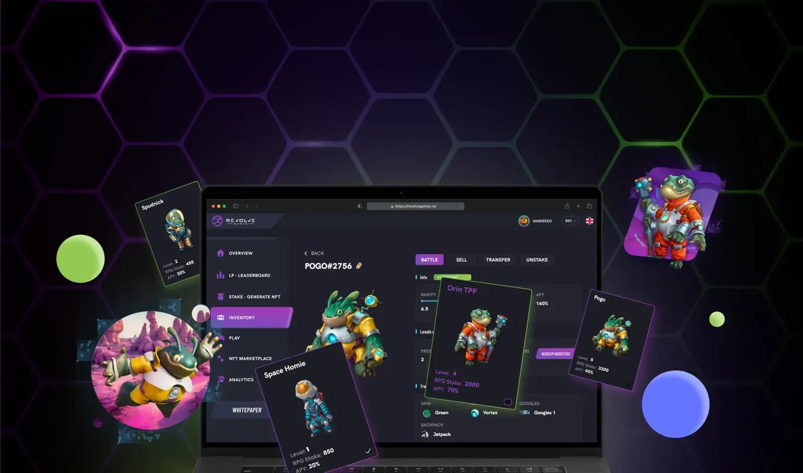 Blockchain gaming platform